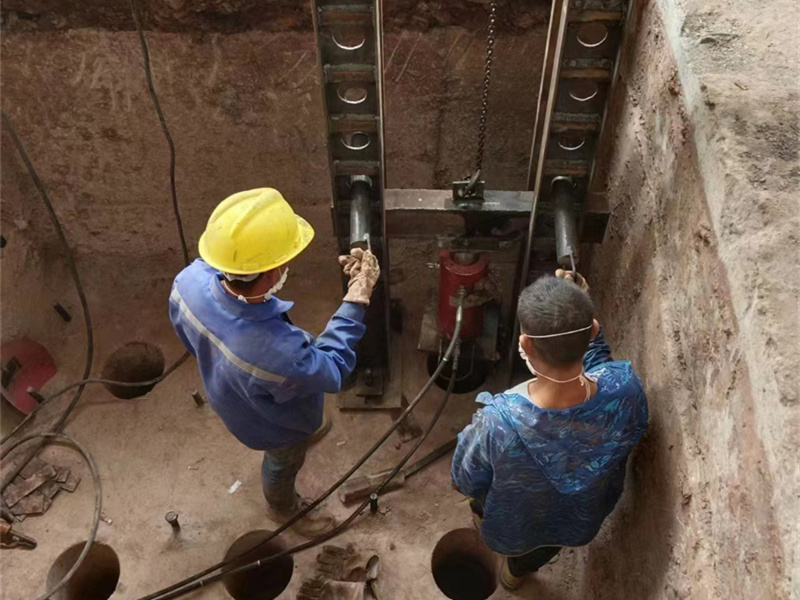 大理魏山县永建镇B区45栋下沉（静力压桩）